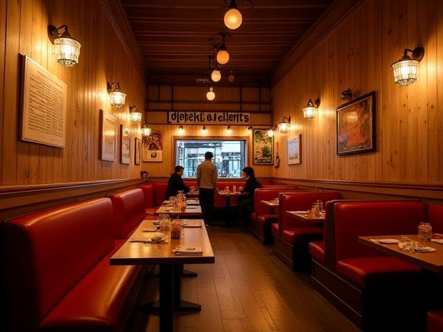 Gemütliches Interieur des GUTDoghsouse mit amerikanischem Street-Food-Flair