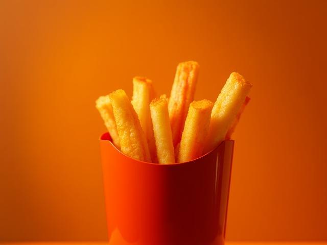 Süßkartoffel-Fries knusprig serviert